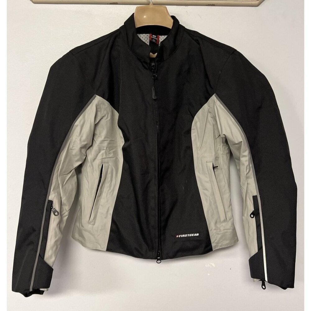 Firstgear Womens Motorcycle Jacket Black & Gray Medium